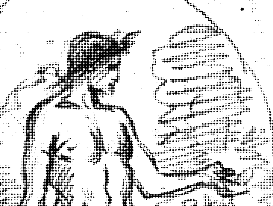"Man with tool under a passage" by Adolf von Hildebrand · figure study