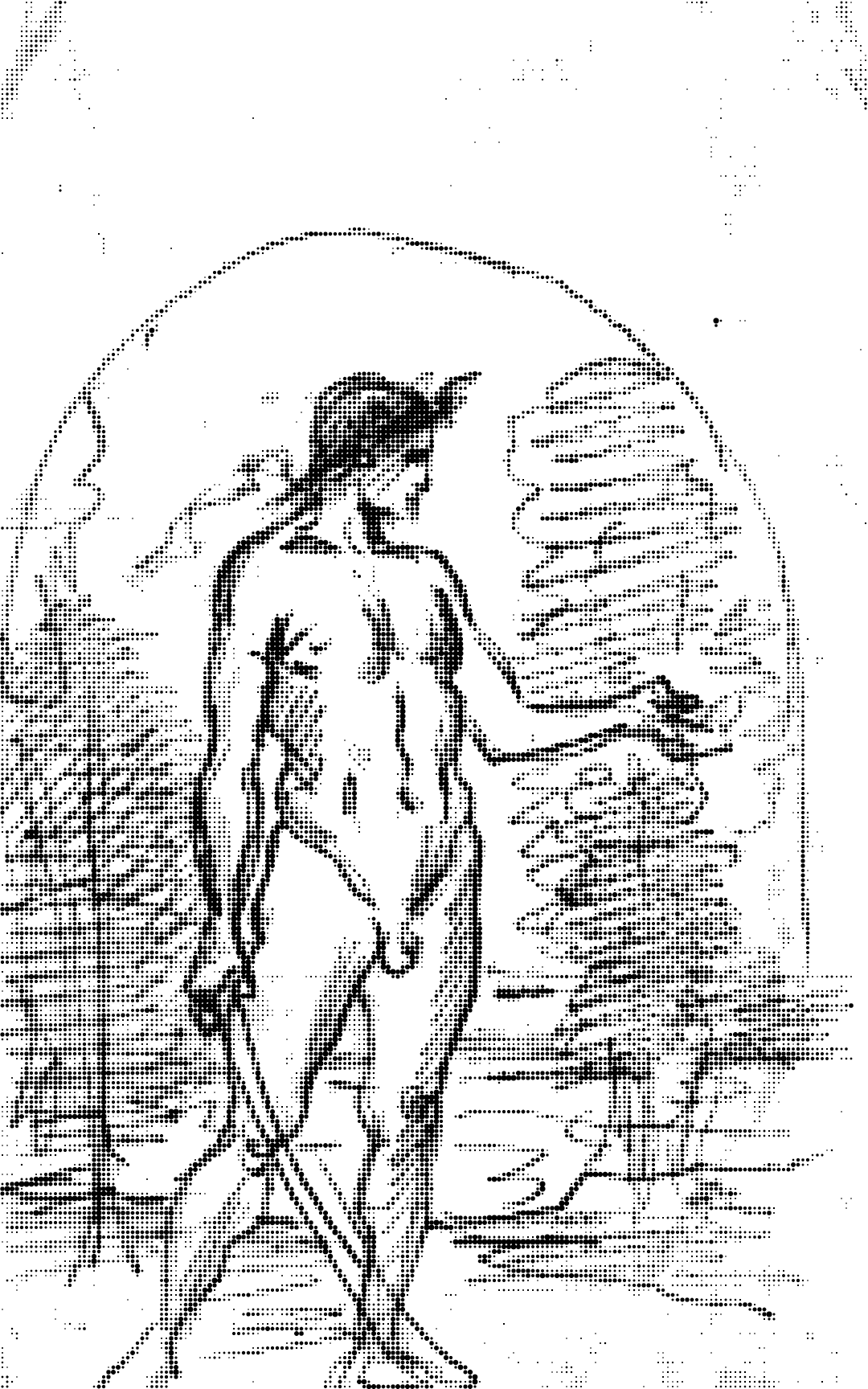 "Man with tool under a passage" by Adolf von Hildebrand · figure study